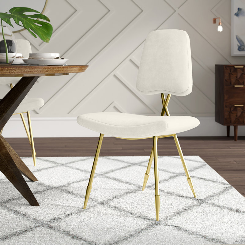 Ensemble de 4 chaises d'appoint Ponder, Ivoire