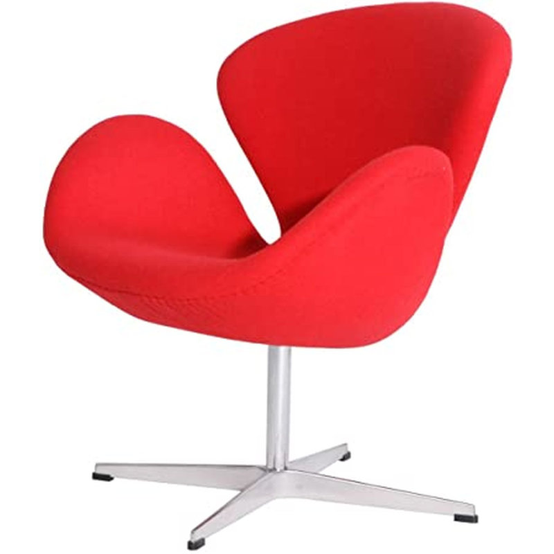 Fauteuil ballon pivotant gimini Menard, Rouge pâle