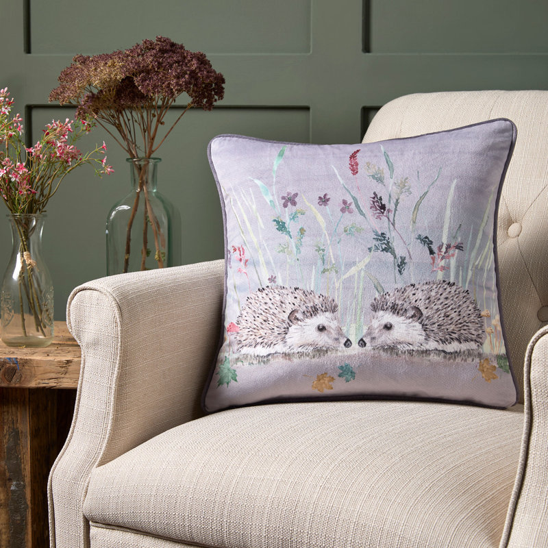Akili Animal Print Grey Square Cushion