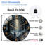 Clock Face With Forest Fairy Art - 12'' Modern Glass Wall Clock