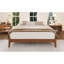 Structure de lit plateforme en bois de bambou sec de 12 pouces, avec support en lattes de bois, aucun sommier requis, assemblage facile-56893276