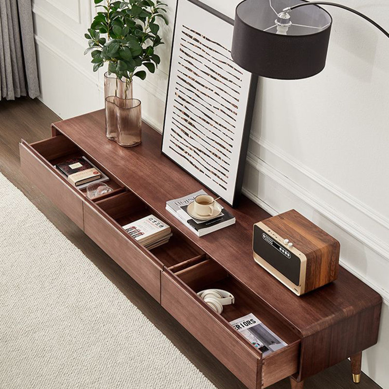 Modern simple full drawer TV cabinet
