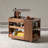 Modern Minimalist Natural Colour Black Walnut Wood Sofa Multifunctional Movable Side Table