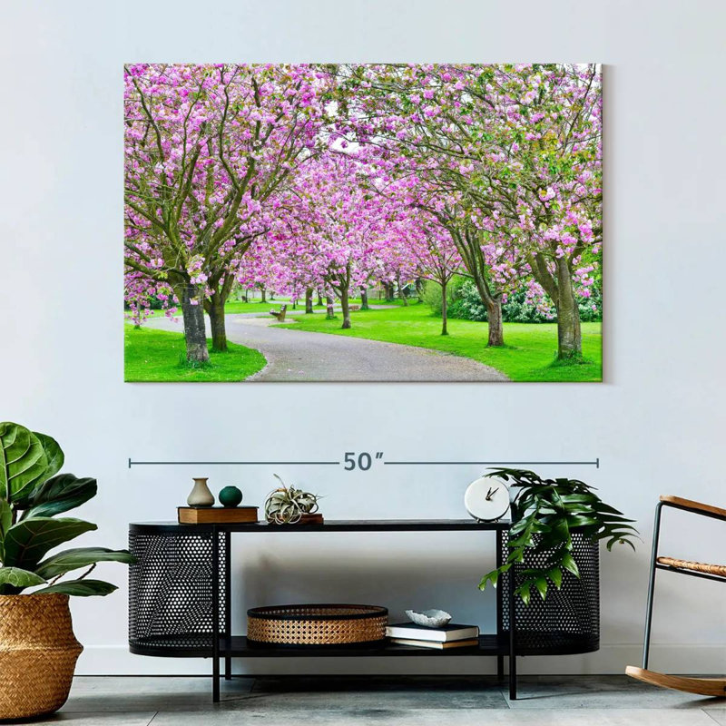Harnek Sakura Path, 34" H x 51" W