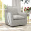 360-degree Swivel Accent Chair, Striped Upholstered Armchair with Removable Cushions-2125497490