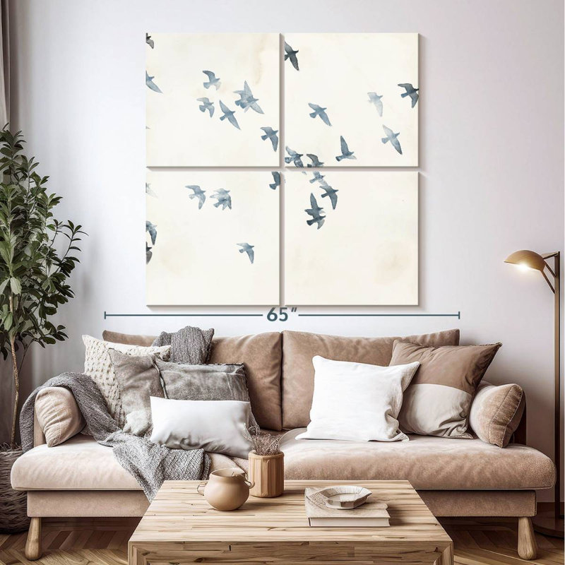 Brampt Pigeons Sky, 50" H x 50" W