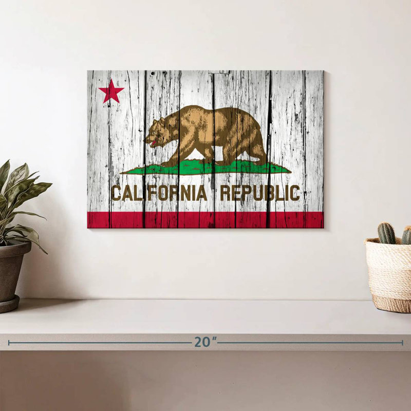 Borges, République de Californie, H 8 po x l 12 po