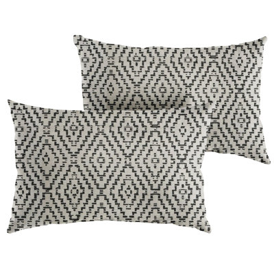 New Sunbrella 2023 Sunbrella® Lumbar Rectangular Indoor/Outdoor Pillow Cover & Insert