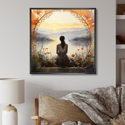 Meditation Serenity By The Lake 2 - Art mural méditation