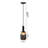 Newbold Industrial 1 Light Glass Shade Pendant