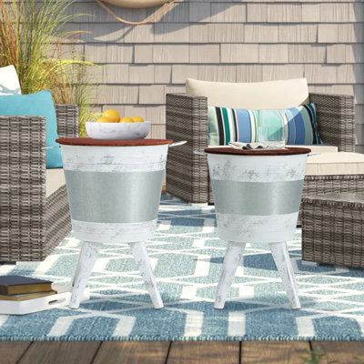 Andam Solid Wood Top Nesting Tables