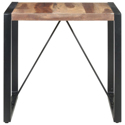 Casen Dining Table 80x80x75 cm Solid Wood