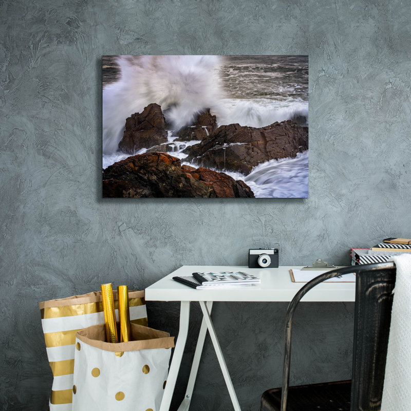 Epic Graffiti 'Ogunquit Tempest' by Rick Berk Canvas Wall Art, 18" H x 26" W