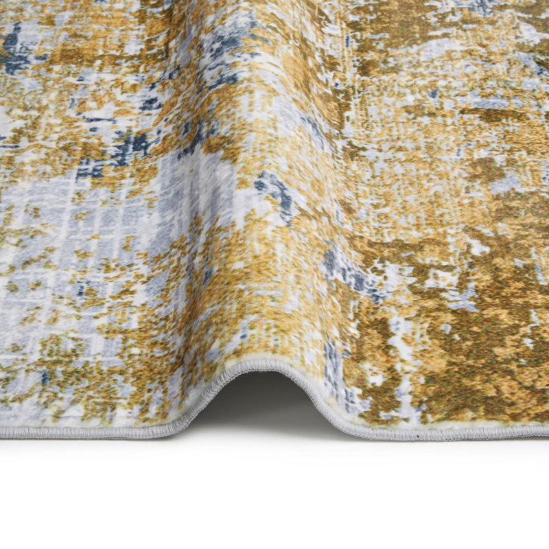 Modern Rug, Anti Slip Rug For Bedroom, & Living Room, Abstract Rug, 9Mm Thick Ivory Modern Rug, Rectangle 160 x 230cm