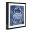 White Crab on Indigo Floating Frame, design by Patti Bishop-541604695-541604694