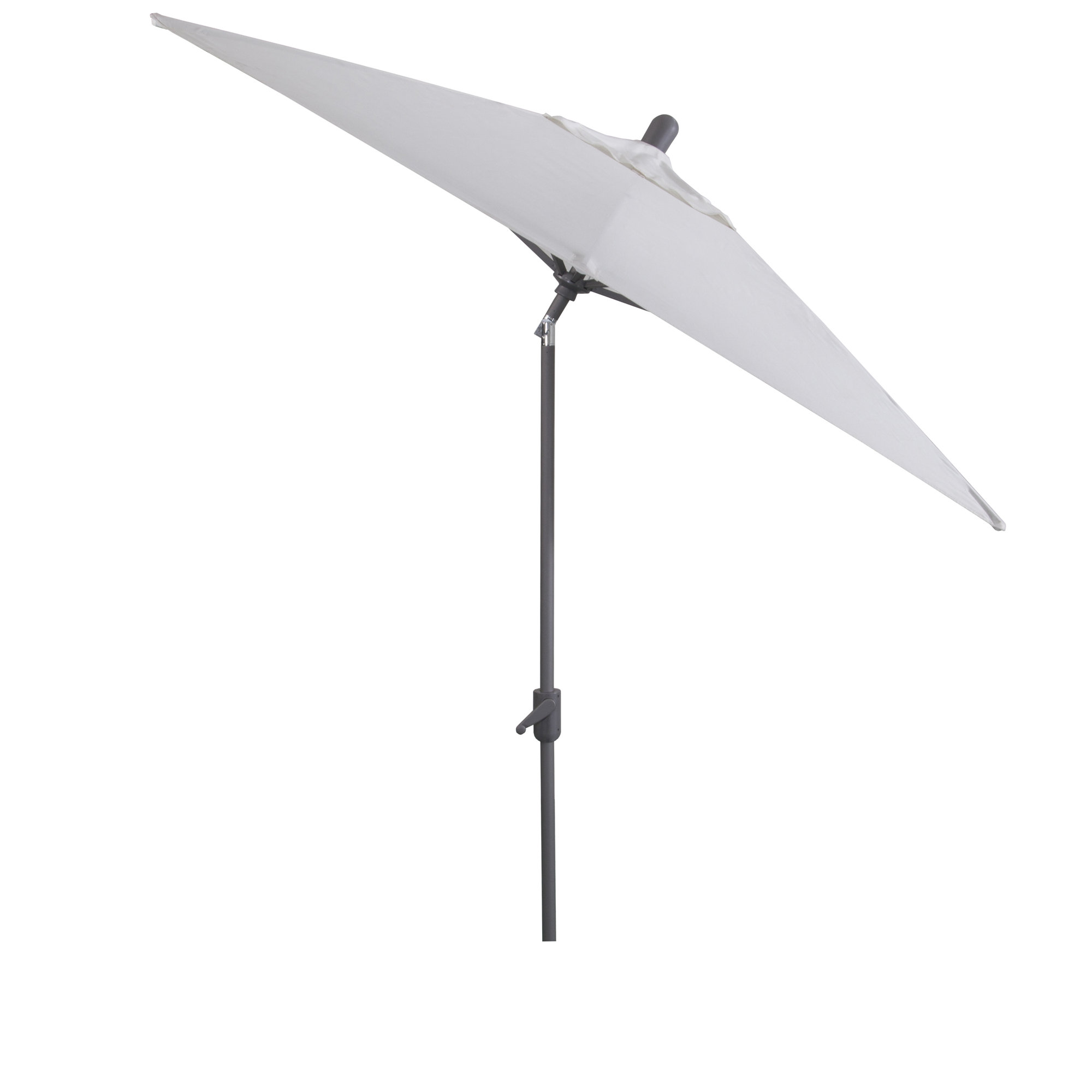 Olivier 116.7'' Outdoor Umbrella, Canvas Natural Sunbrella® Canvas, Starring Gray