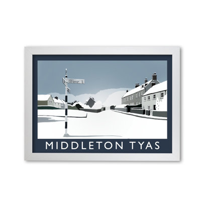 Middleton Tyas In Snow by Richard O'Neill - Single Picture Frame Print