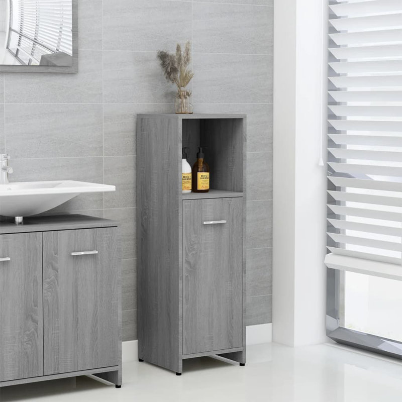 Avroham Bathroom Cabinet, Grey Sonoma