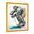 Impression dorée sur toile encadrée