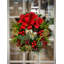 26" Holiday Wreath and UV Rated Boxwood Topiary