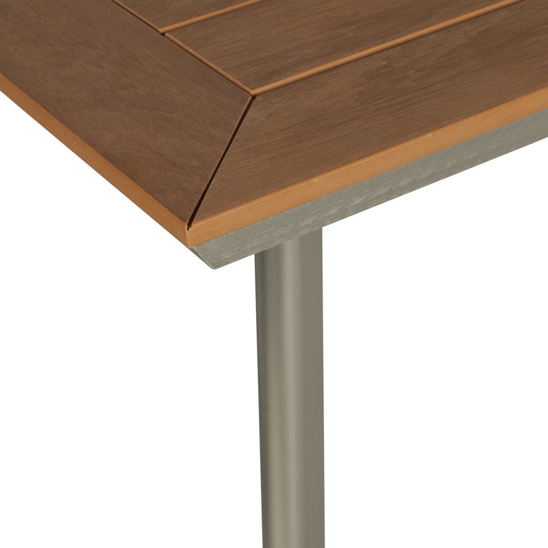 Table à manger LEEDS avec plateau en faux bois