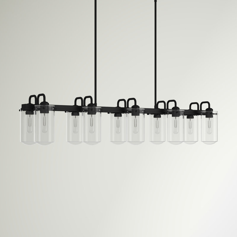 Barbosa 10 - Light Kitchen Island Pendant, Matte Black