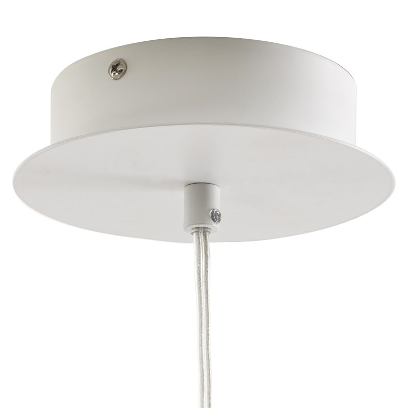1 - Light LED Single Pendant, White