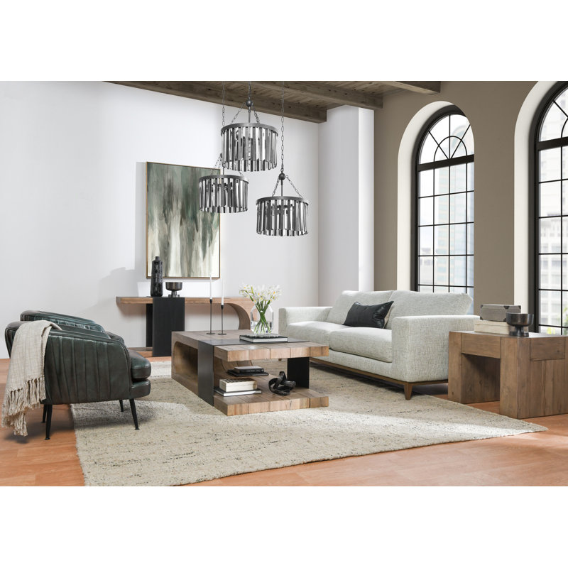 Donovan Upholstered 94'' Sofa, Gray