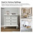 Victoria 28.37''W 3-Drawer Nightstand with Charging Station and Pull-out Shelf-1386251200