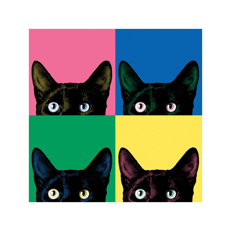 Curiosity Pop by Jon Bertelli - Painting on Canvas, 45.72 cm H x 45.72 cm W x 1.91 cm D, Wrapped Canvas