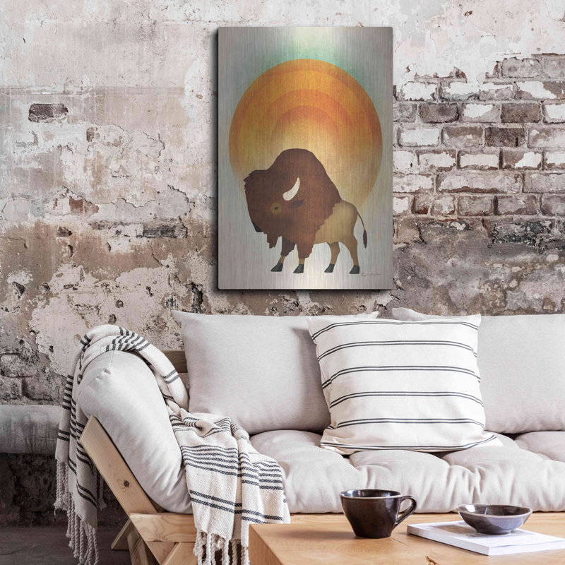 «Blazing Sun Bison» par Ryan Fowler, H 36 po x l 24 po
