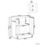 Display Cabinet CARLET Wood 71 cm 38 cm White