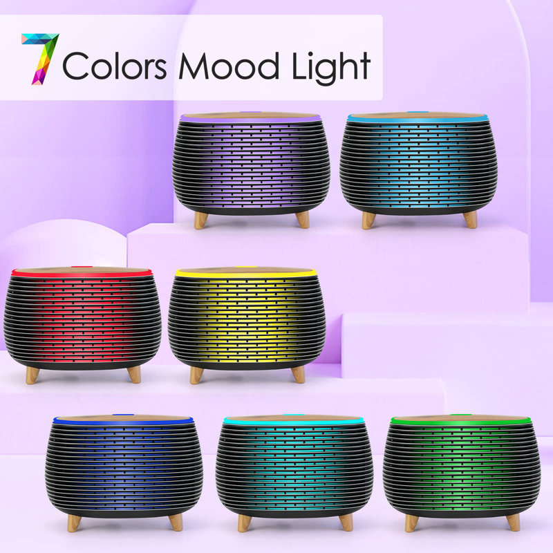 Diffuser Essential Oil Diffusers 400ML Aromatherapy Air Diffuser For Home Bedroom Office Room Aroma Diffuser With 7 Color Lights Intermittent Mist Mode
