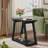 Narrow Side Table, Solid Wood End Table With 2-tier Storage (2 Pcs)-295733405-300707510