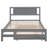 Platform Bed With Adjustable Trundle, Durable Pine Wood And MDF Construction For Enhanced Stability And Functionality