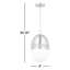 Luminaire suspendu sphérique 1 lumière Ulrike