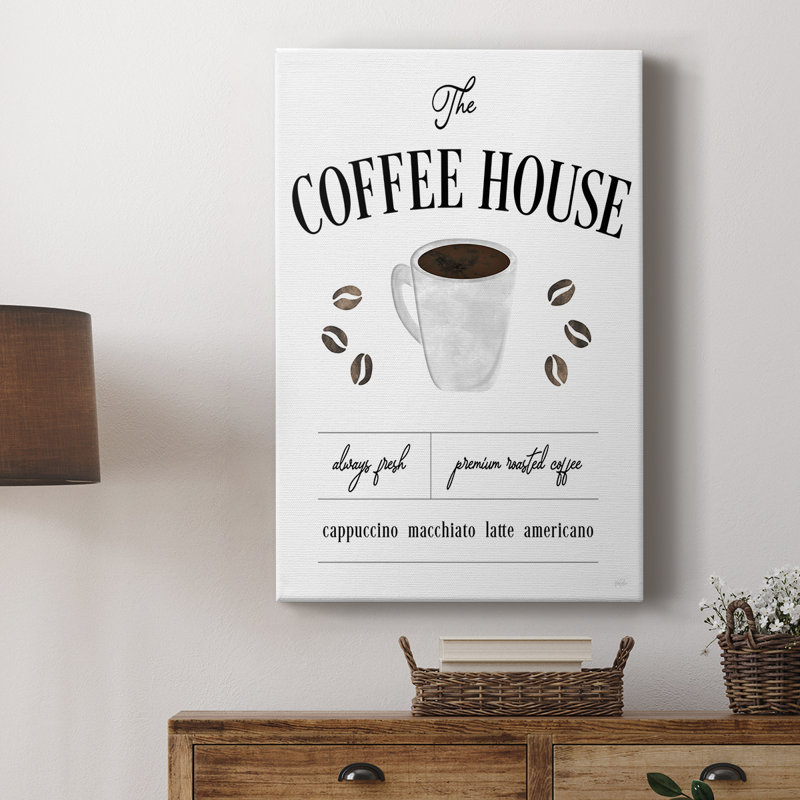 Café toujours frais - galerie Cavas sur mesure, H 18 po x l 12 po