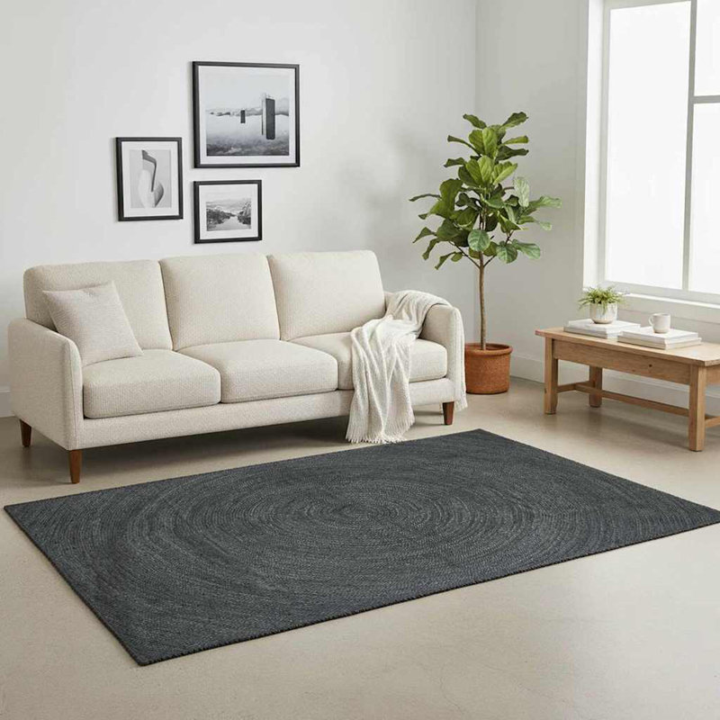 Solid Colour Standard Area Rug, Square 200 cm