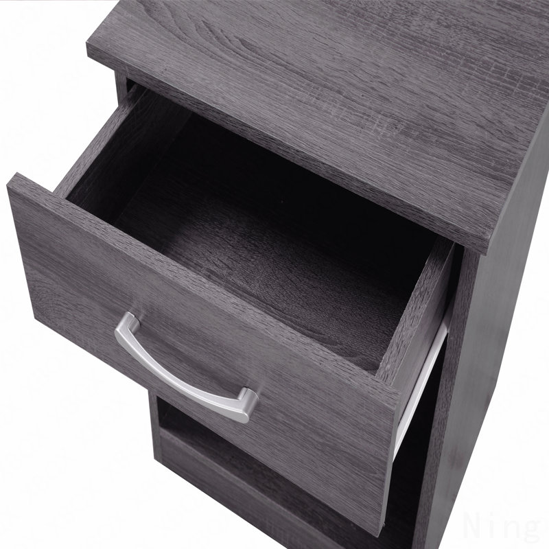 Table de chevet Basic, Gris