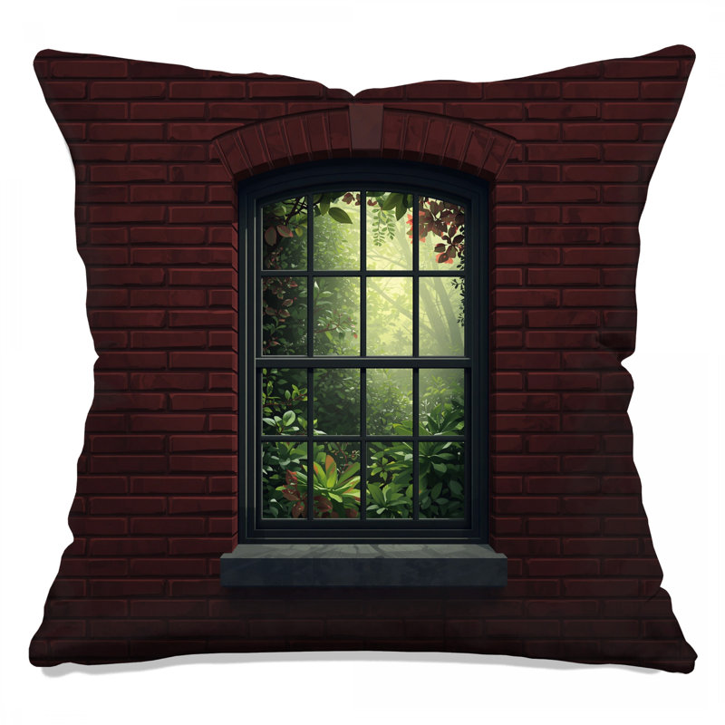 Coussins décoratifs Brick Wall, 16 x 16 inches