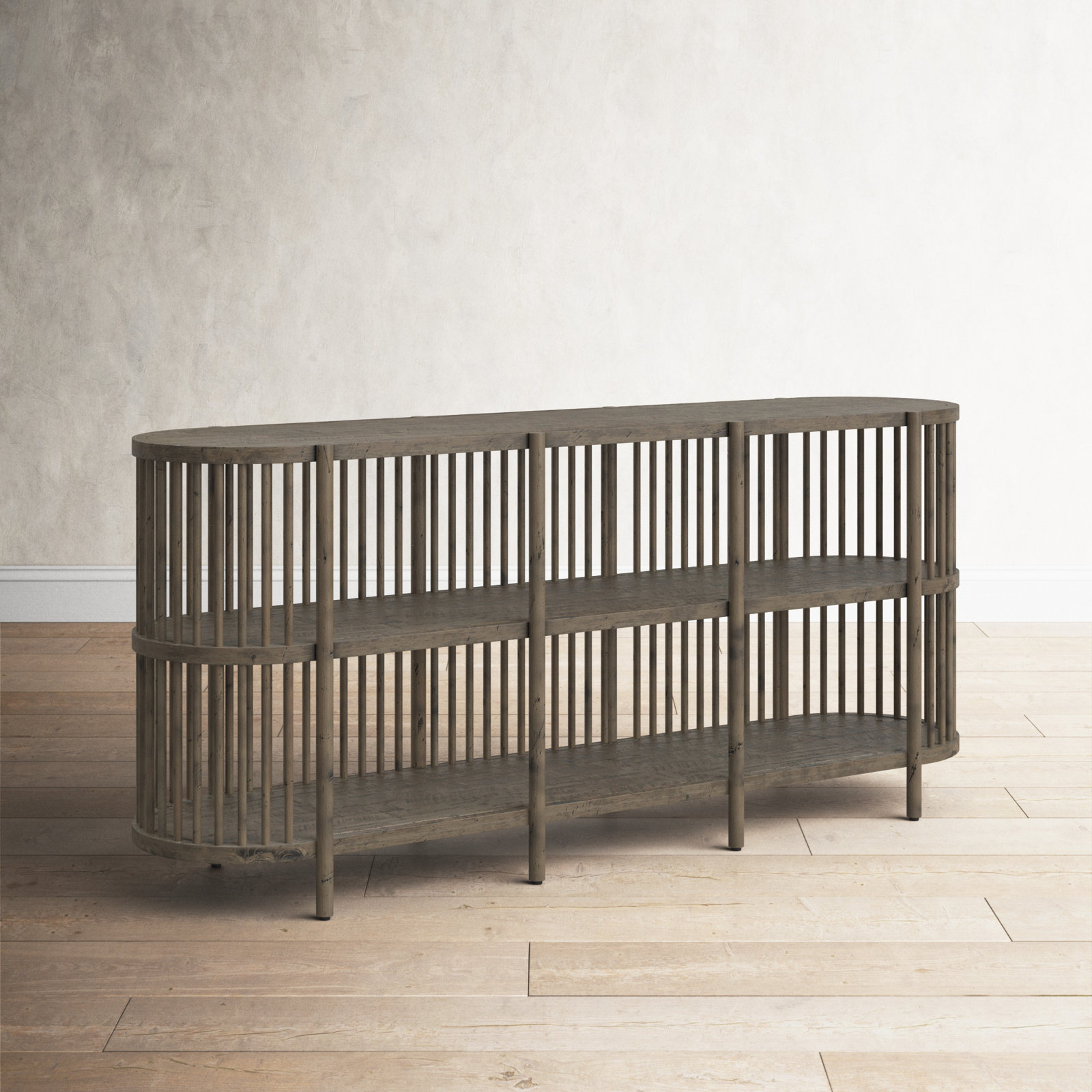 Charnock Wide Acacia Solid Wood, Chestnut, 32"H x 72"W x 18"D