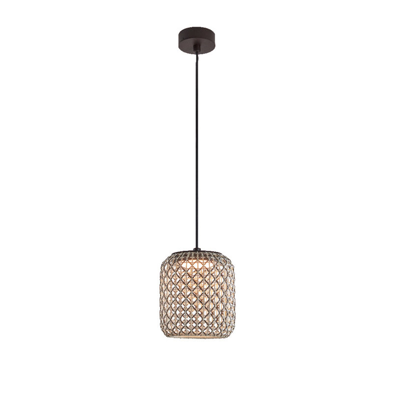 Nans 1 - Light Drum LED Pendant, Brown