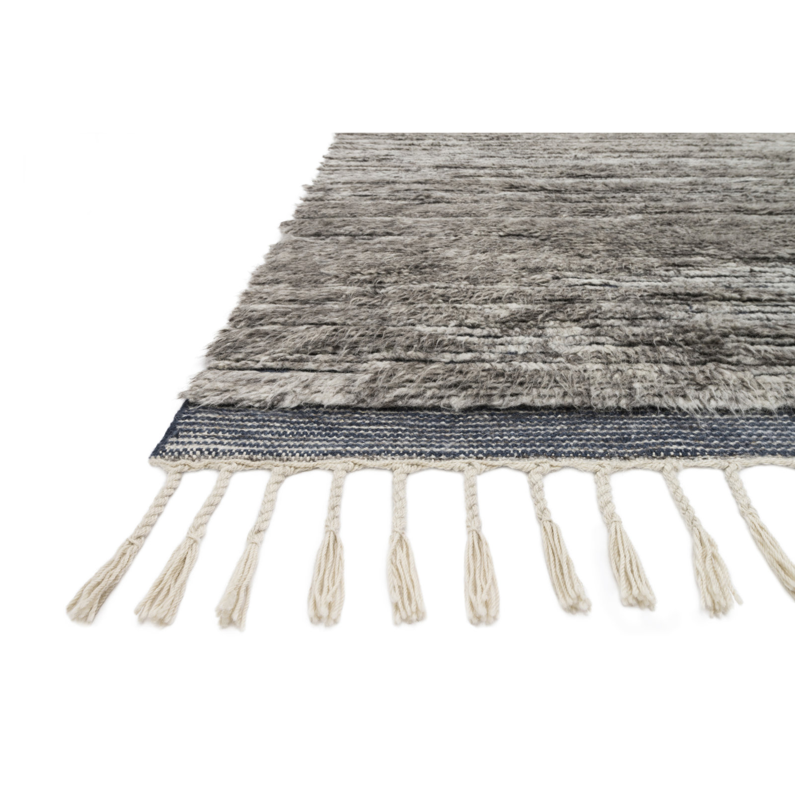 Benjamin Gray Hand-Knotted Wool Rug, Rectangle 5'6" x 8'6"