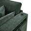 Canapé modulaire polyvalent avec rangement, chenille, vert, pour le salon