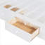 Lit superposé simple avec tiroirs, garde-robe, tablettes de rangement et lit hydraulique-105583775