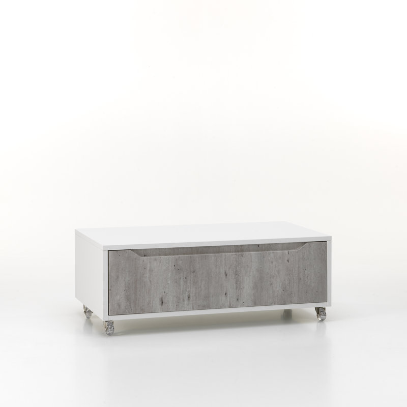 Yatts 90 cm W Chest of Drawers, Cement