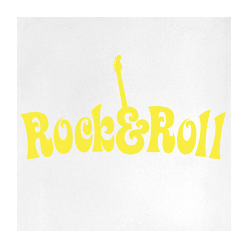 Entertainment Wall Decal, Bright Yellow