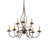 9 - Light Dimmable Tiered Chandelier