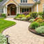 Bordure de paysage, bordure de bordure de jardin pour le jardin, cour, allée, sentier, décoration extérieure rustique-126643162