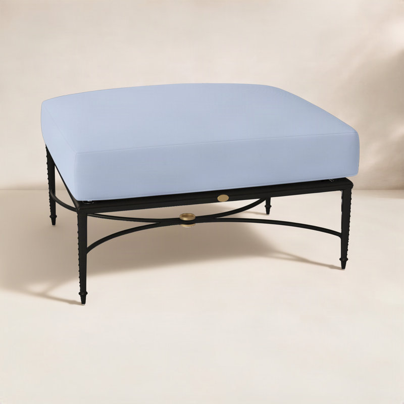 Repose-pieds en aluminium Roma, Chambray tonnelle, Pas de soudure
